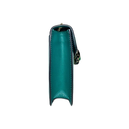 Bulgari Green Serpenti Forever Crossbody Bag