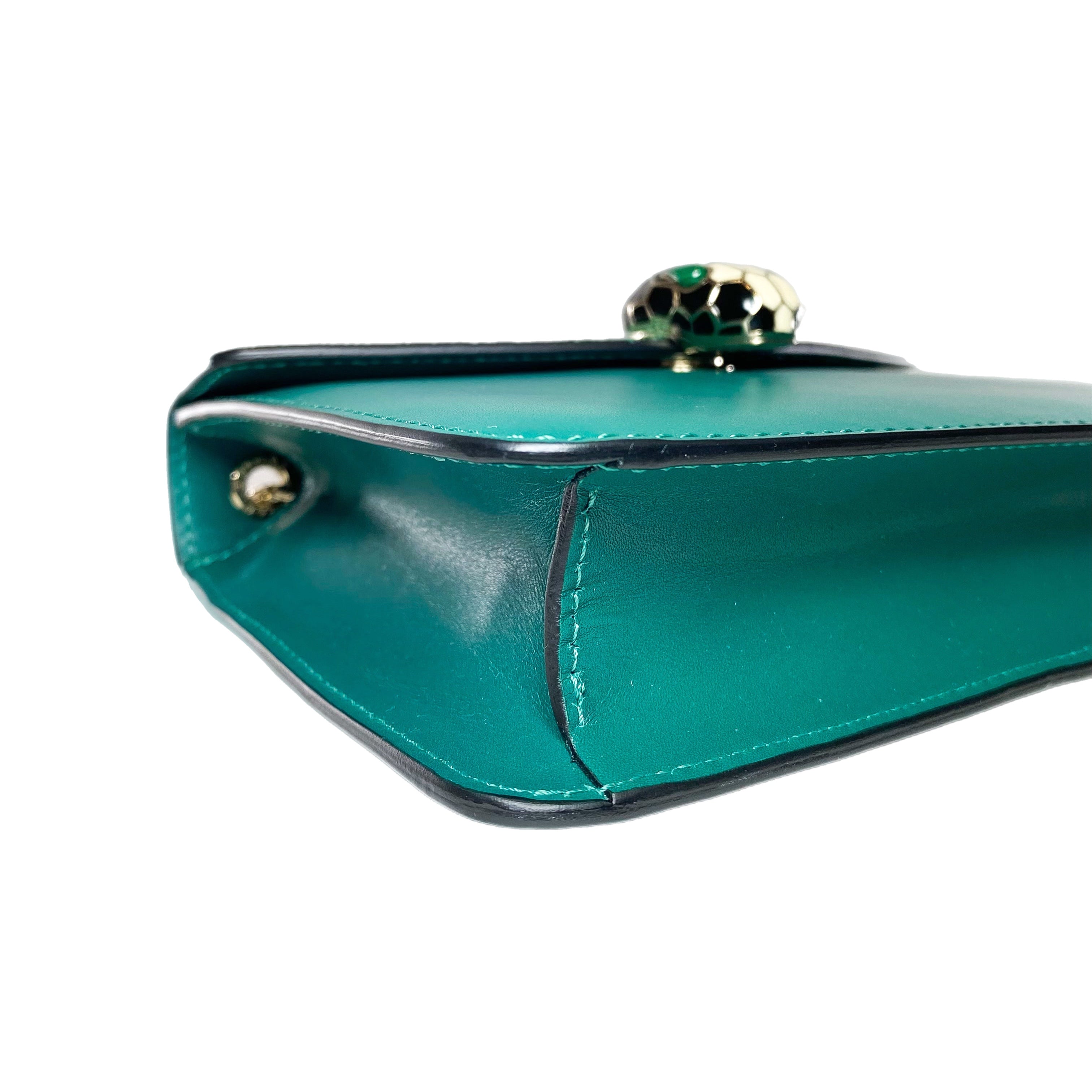 Bulgari Green Serpenti Forever Crossbody Bag
