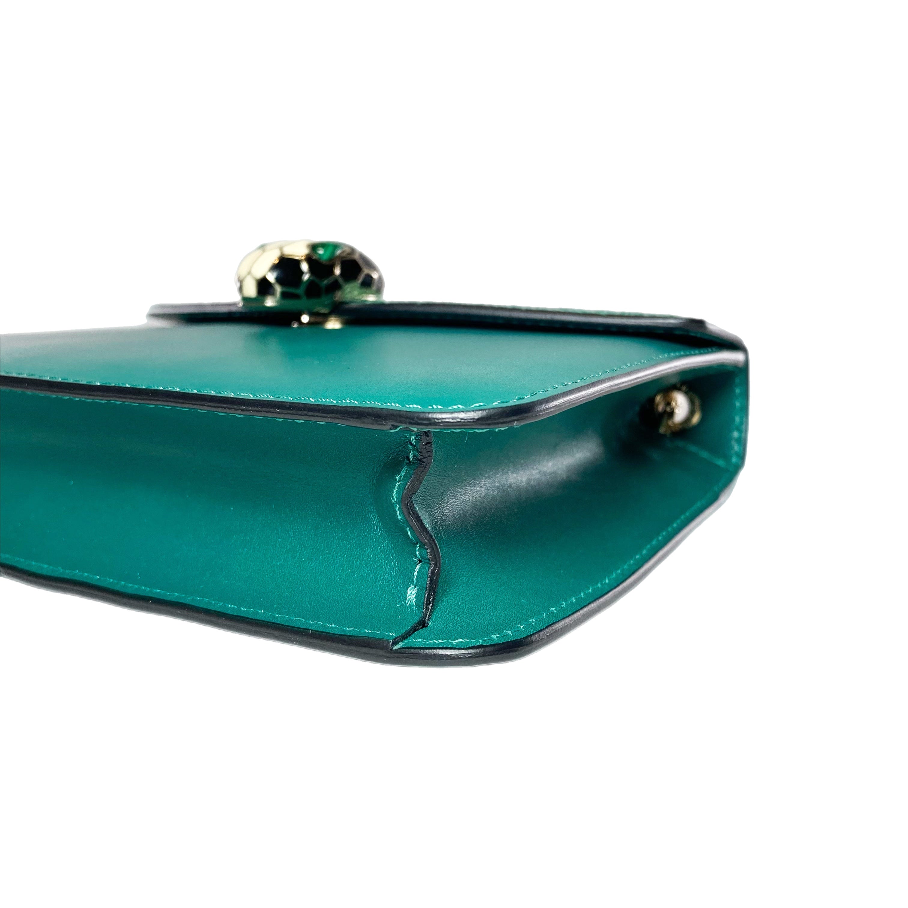 Bulgari Green Serpenti Forever Crossbody Bag