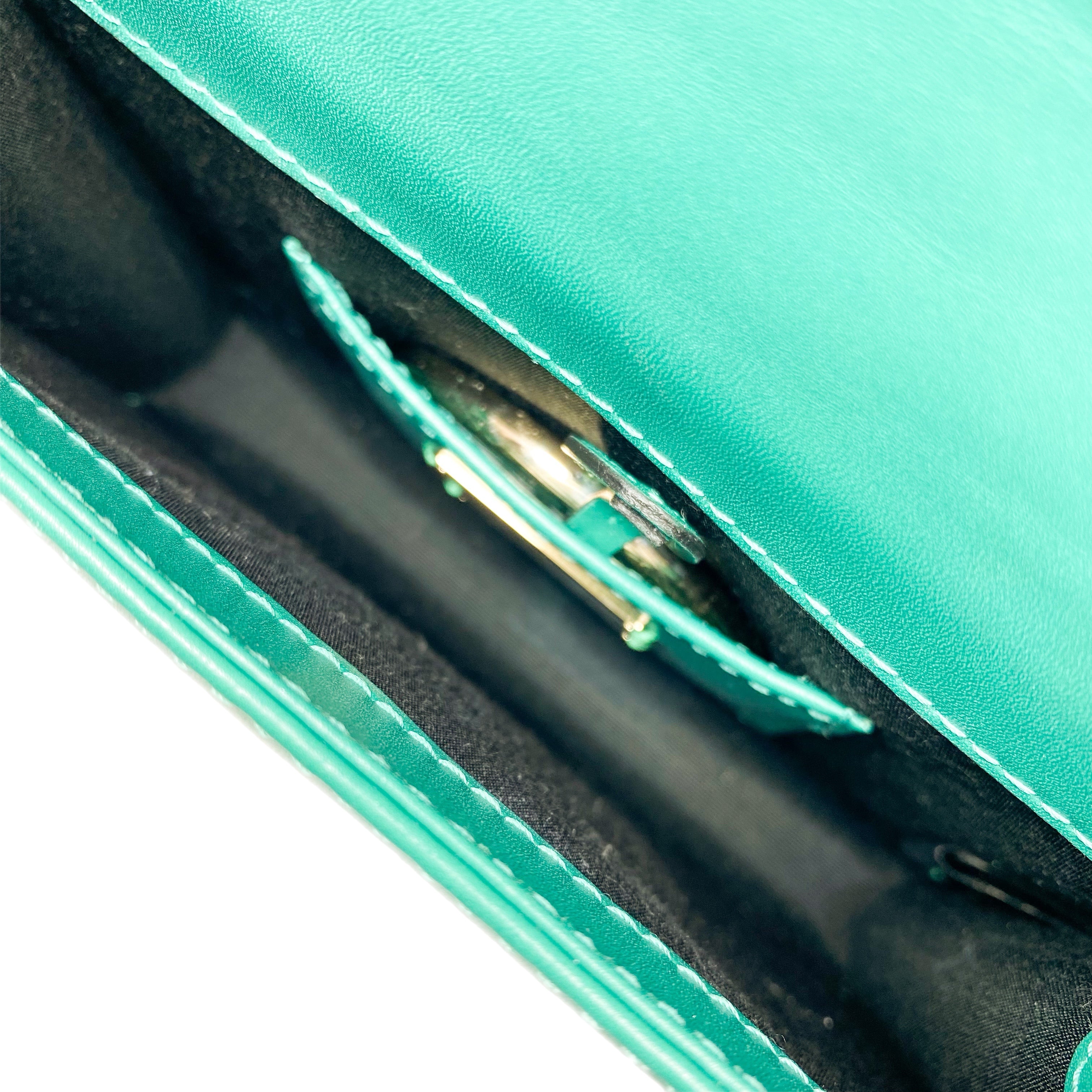 Bulgari Green Serpenti Forever Crossbody Bag