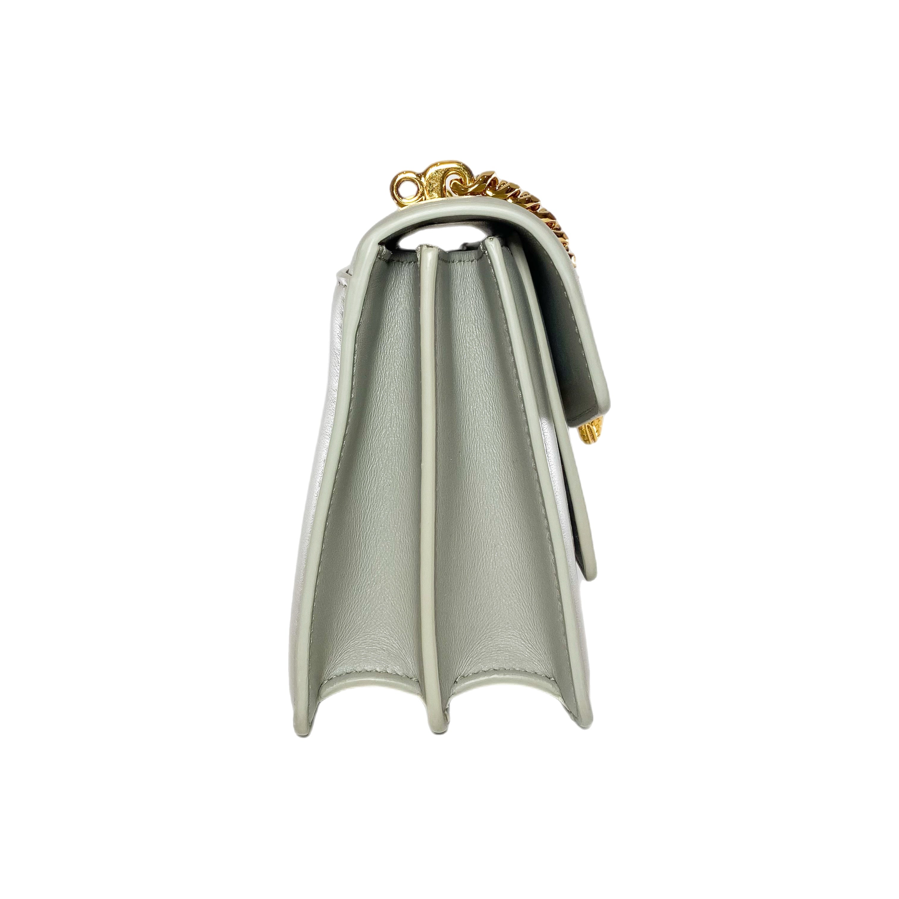 Bulgari Foggy Opal Maxi Chain Serpenti Crossbody Bag