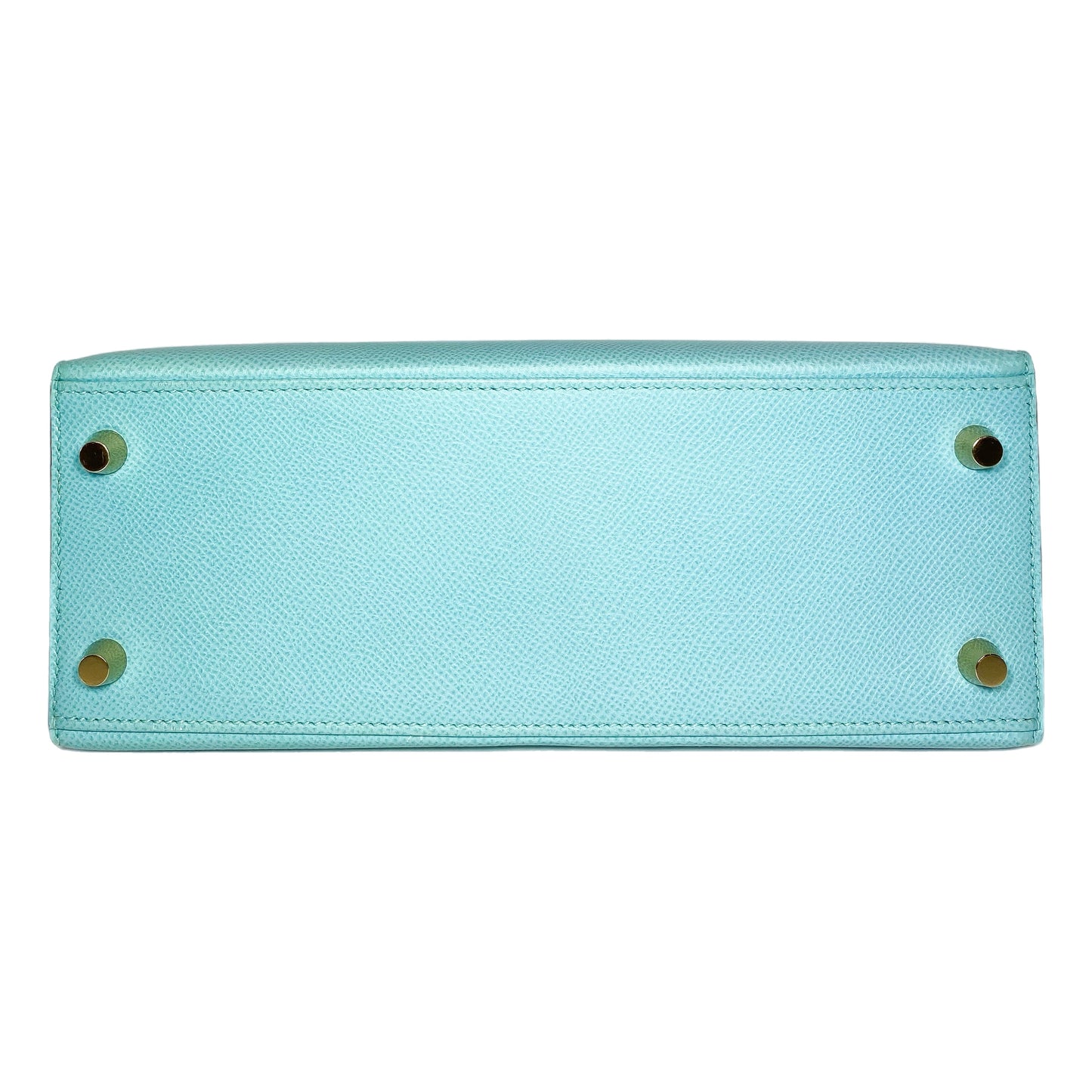 Hermes Kelly 25 Blue Atoll Epsom Gold Hardware