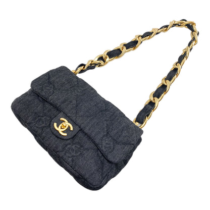 Chanel Black Denim Funky Town Flap Bag