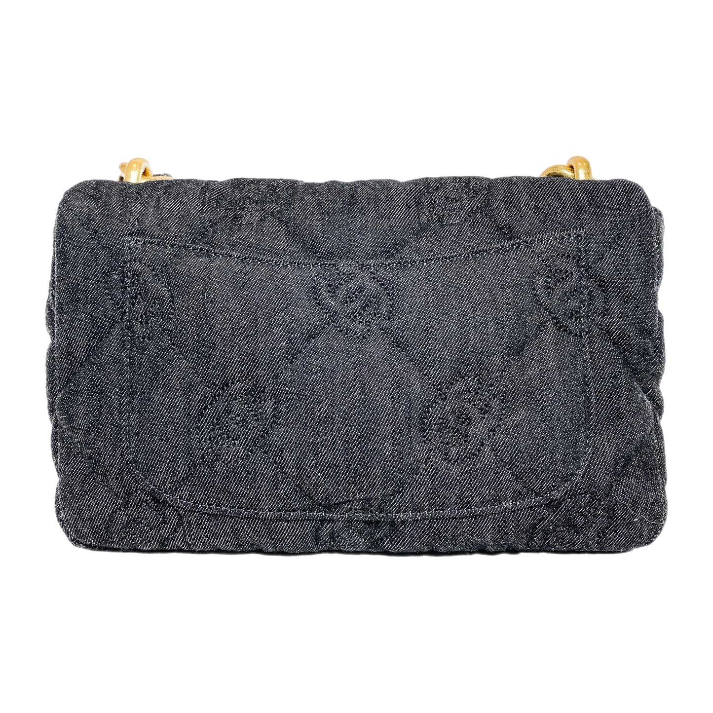 Chanel Black Denim Funky Town Flap Bag
