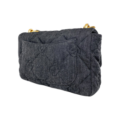 Chanel Black Denim Funky Town Flap Bag