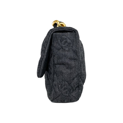Chanel Black Denim Funky Town Flap Bag
