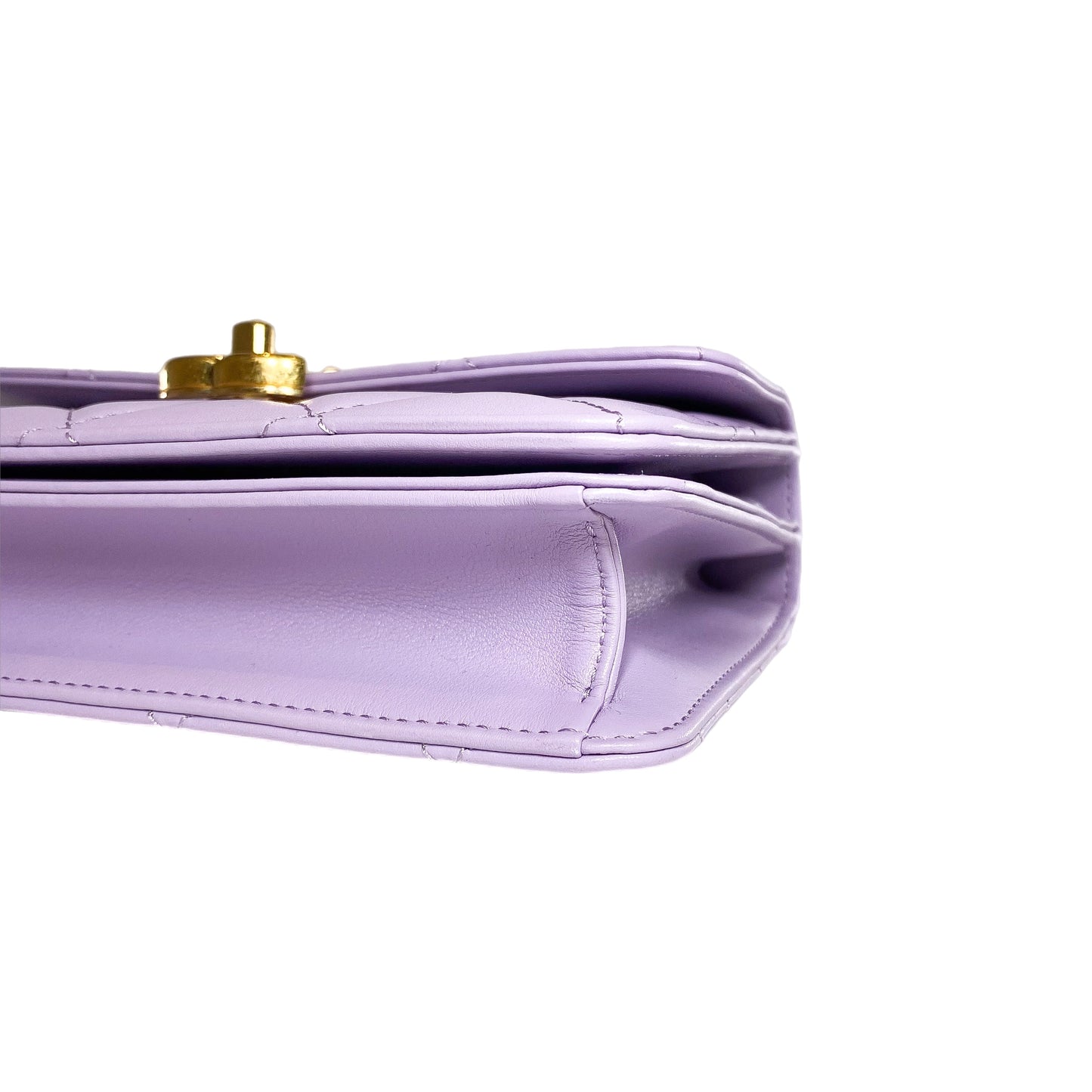 Chanel Light Purple Mini Top Handle Flap Bag