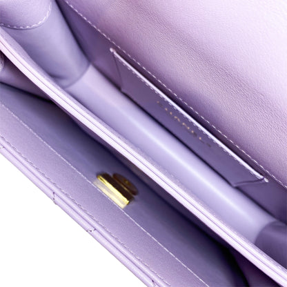 Chanel Light Purple Mini Top Handle Flap Bag