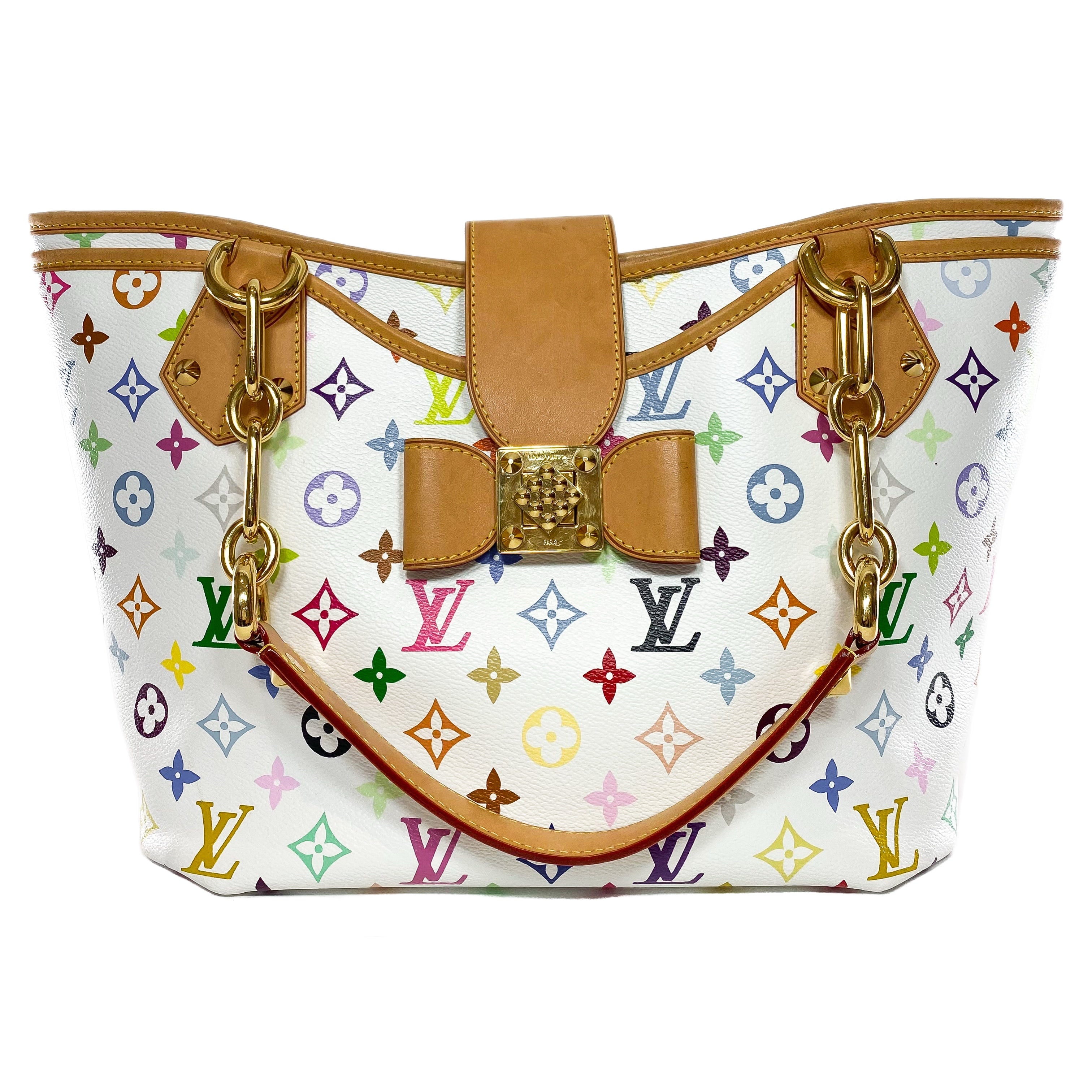 Louis Vuitton Monogram White Multicolor Annie MM – Consign of the
