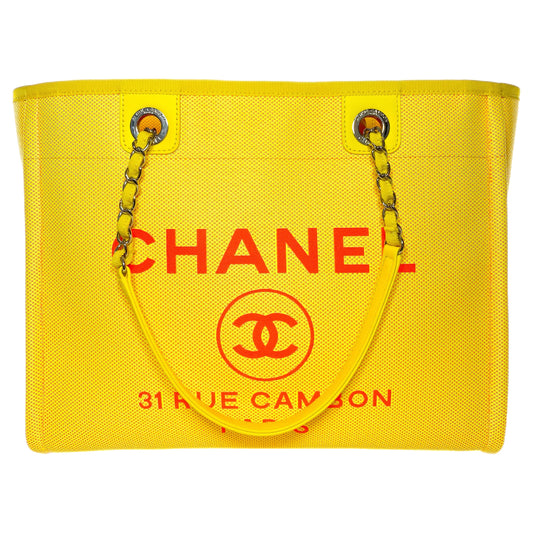Chanel Neon Yellow Orange Deauville