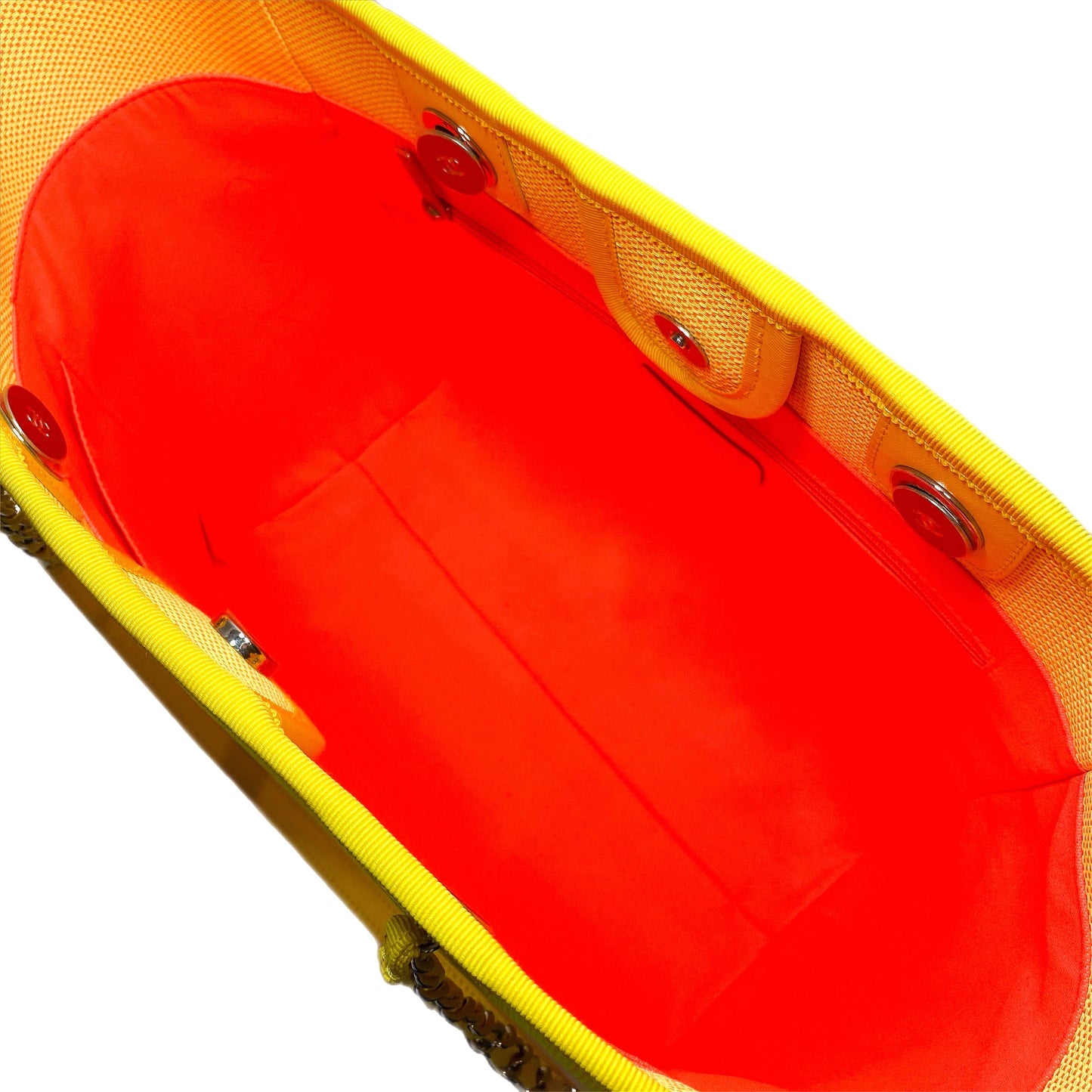 Chanel Neon Yellow Orange Deauville