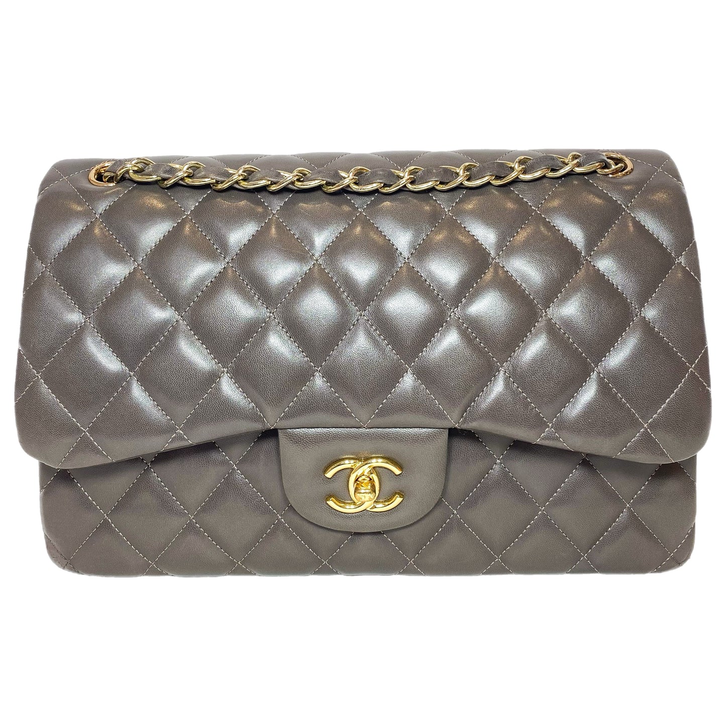 Chanel Taupe Jumbo Flap Bag
