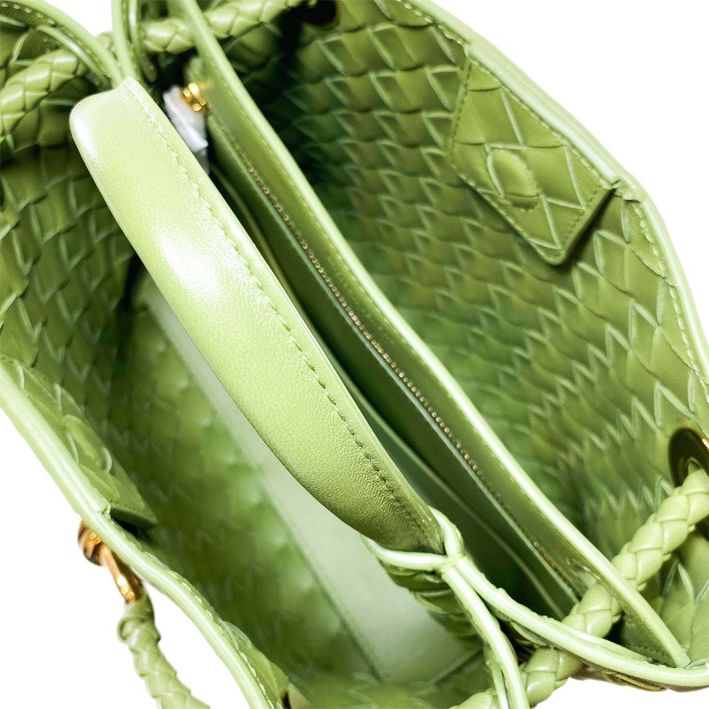 Bottega Veneta Matcha Small Andiamo Tote