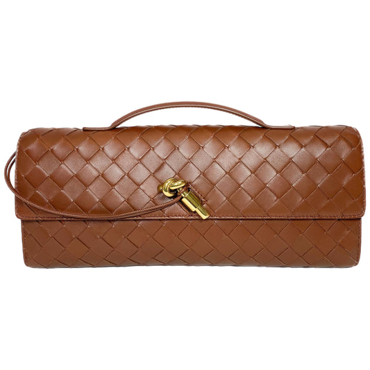 Bottega Veneta Sapele Andiamo Clutch
