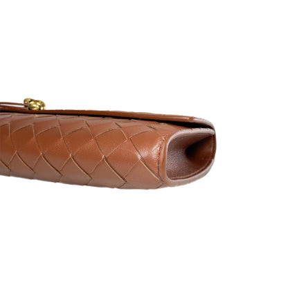 Bottega Veneta Sapele Andiamo Clutch