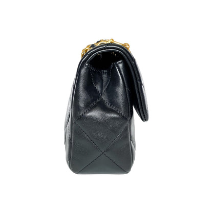 Chanel Black Mini Charms Flap Bag