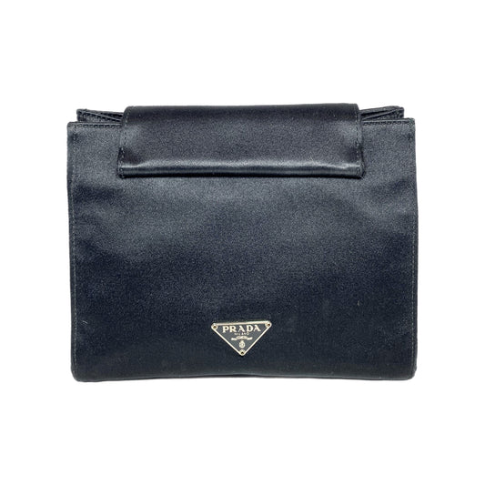 Prada Black Satin Small Clutch