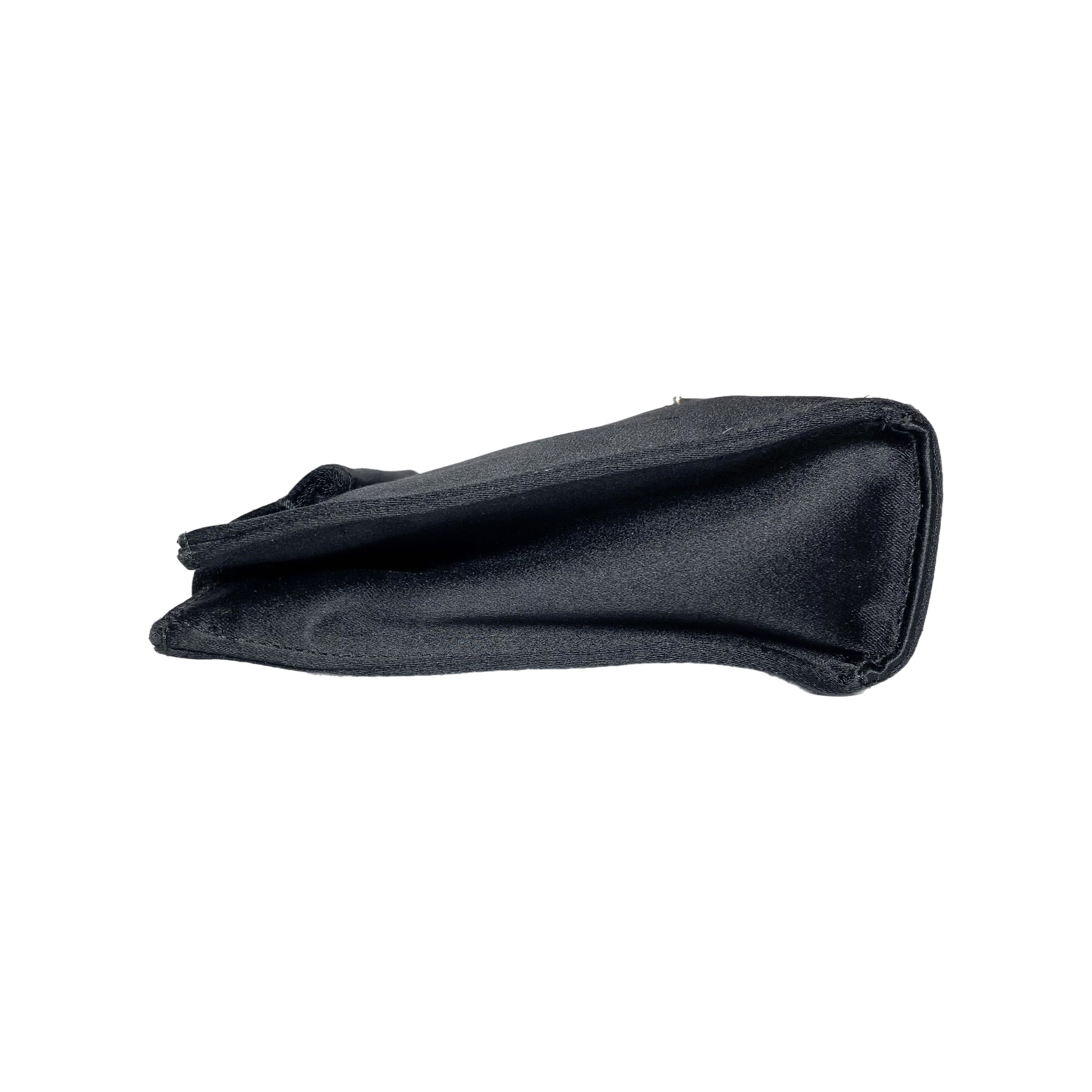Prada Black Satin Small Clutch