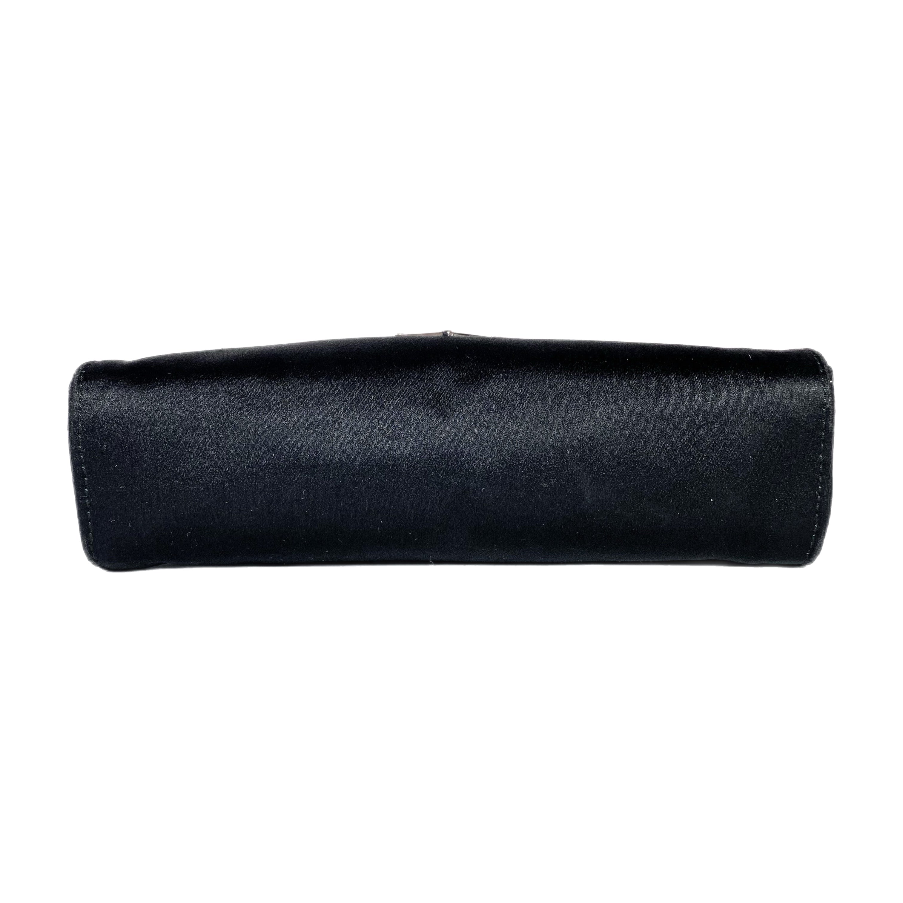 Prada Black Satin Small Clutch