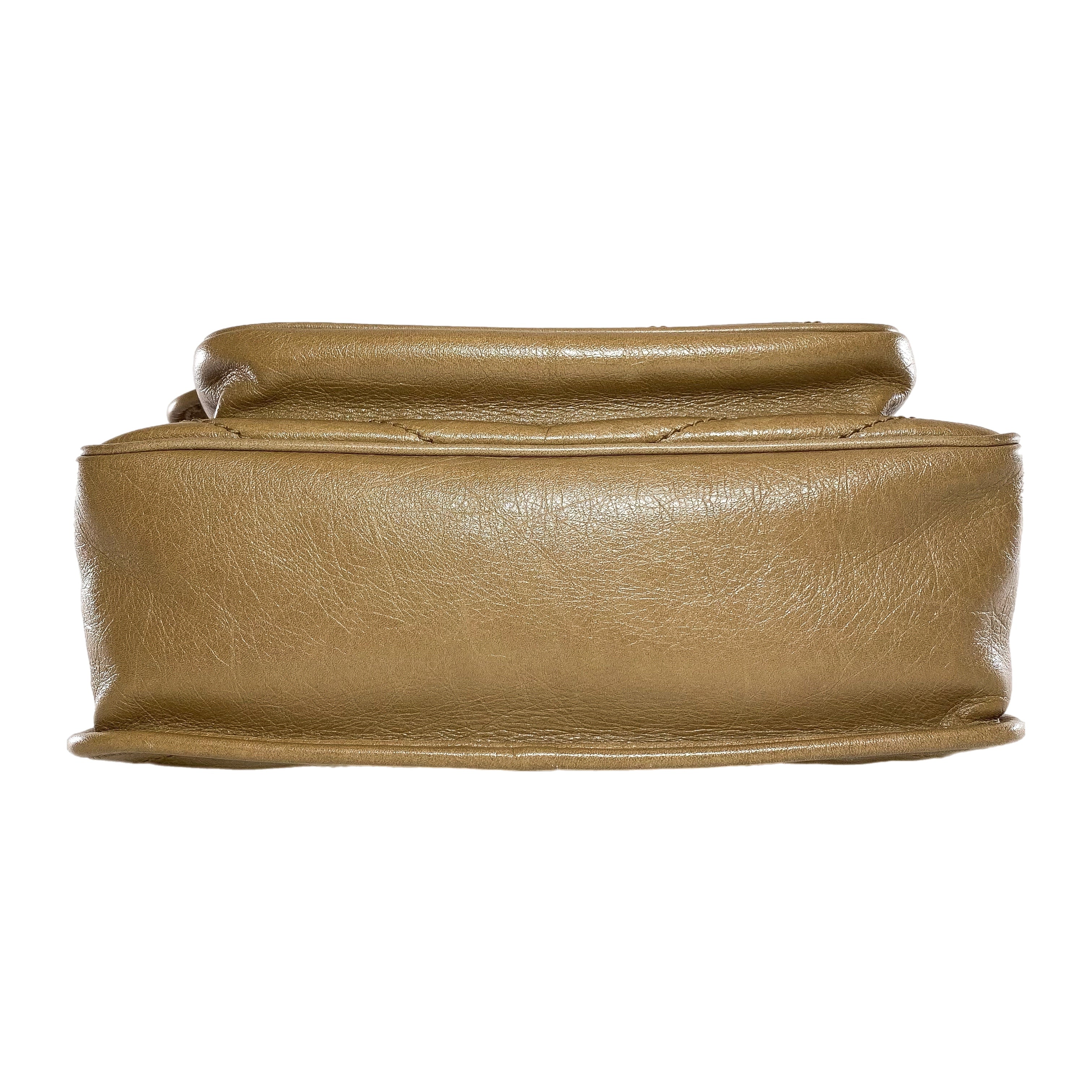 YSL Camel Nikki Medium Shoulder Bag