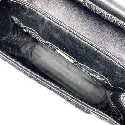 Prada Black Satin Small Clutch