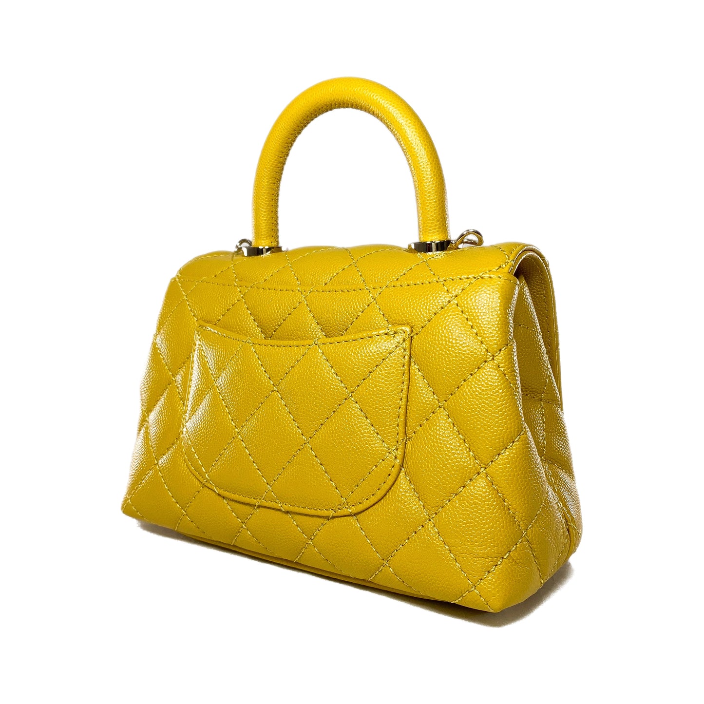 Chanel Yellow Mini Coco Handle