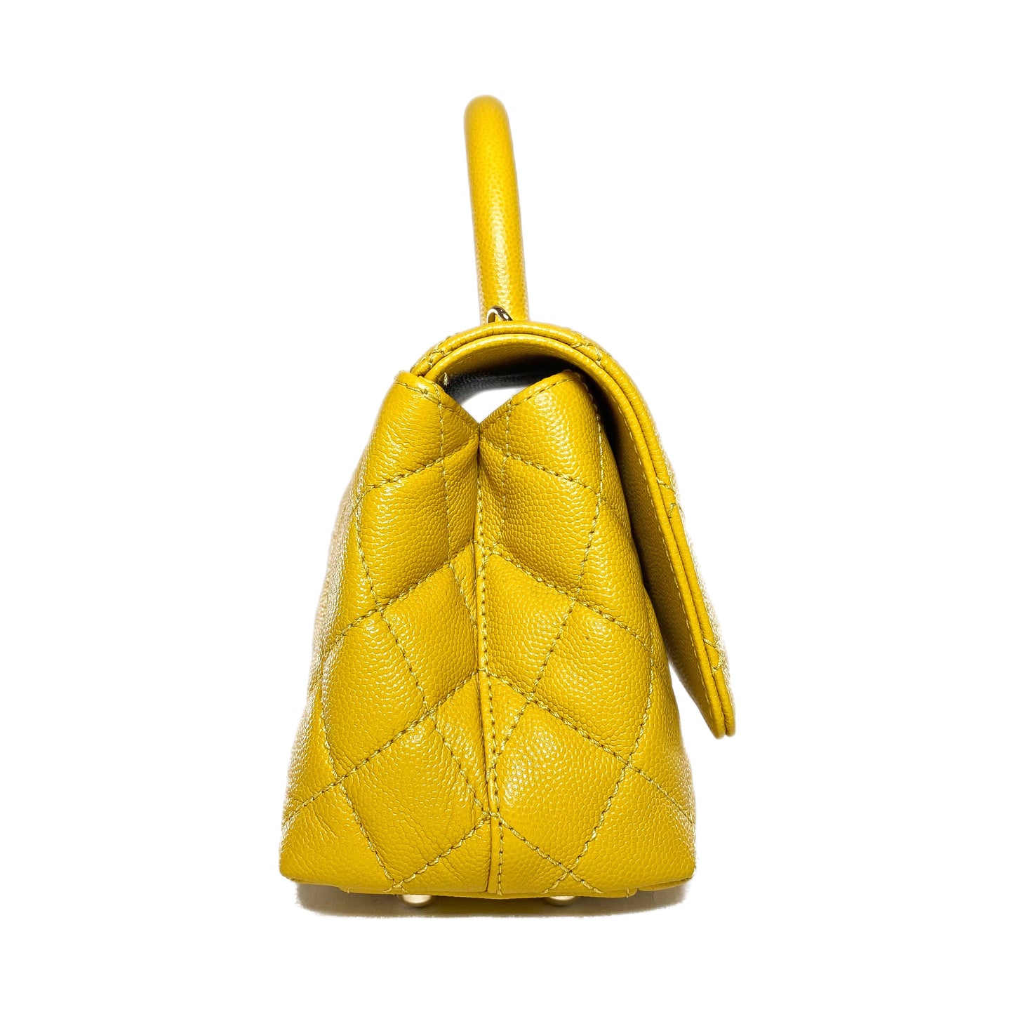 Chanel Yellow Mini Coco Handle