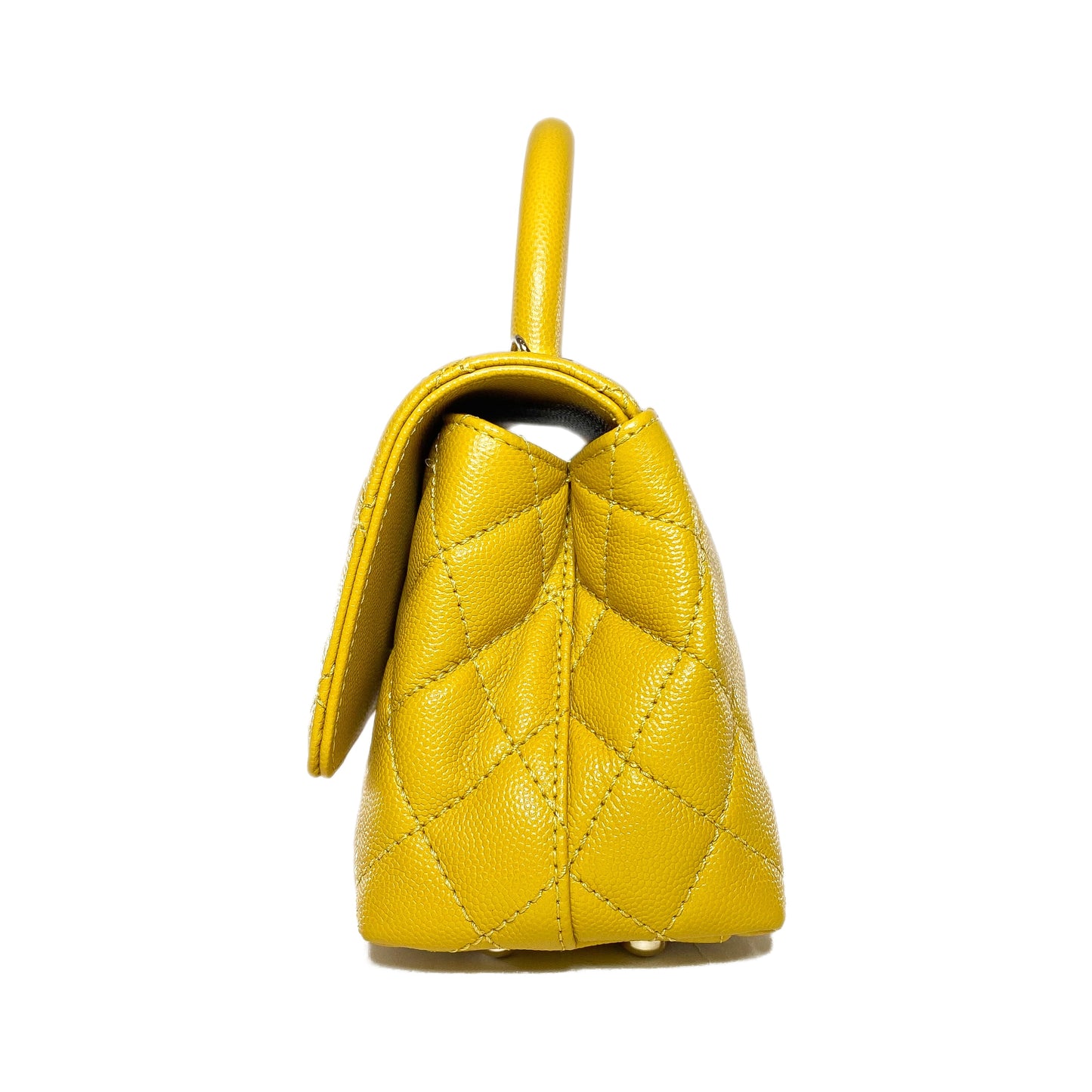 Chanel Yellow Mini Coco Handle