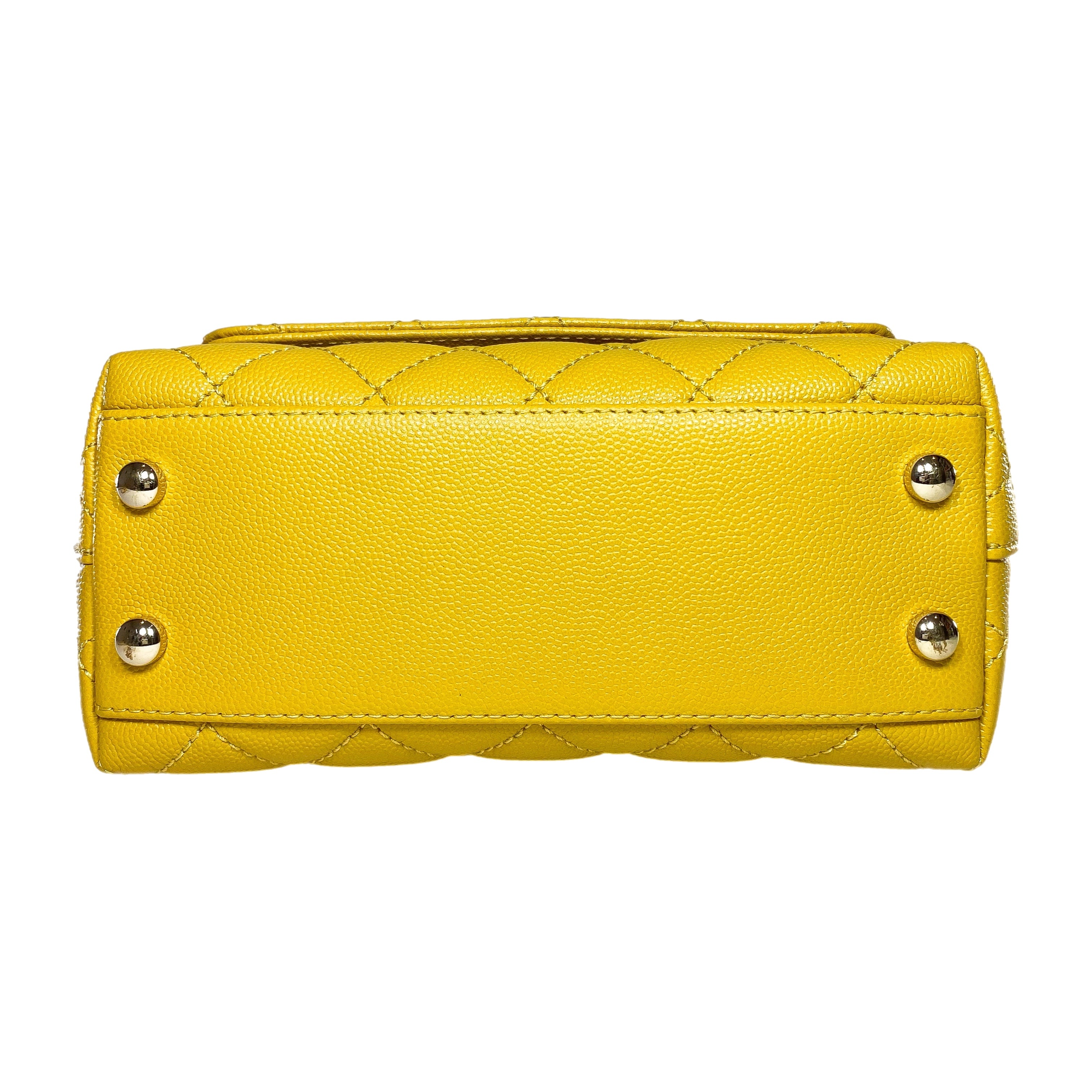 Chanel Yellow Mini Coco Handle