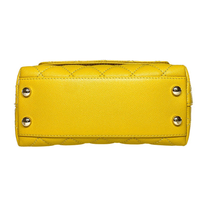 Chanel Yellow Mini Coco Handle