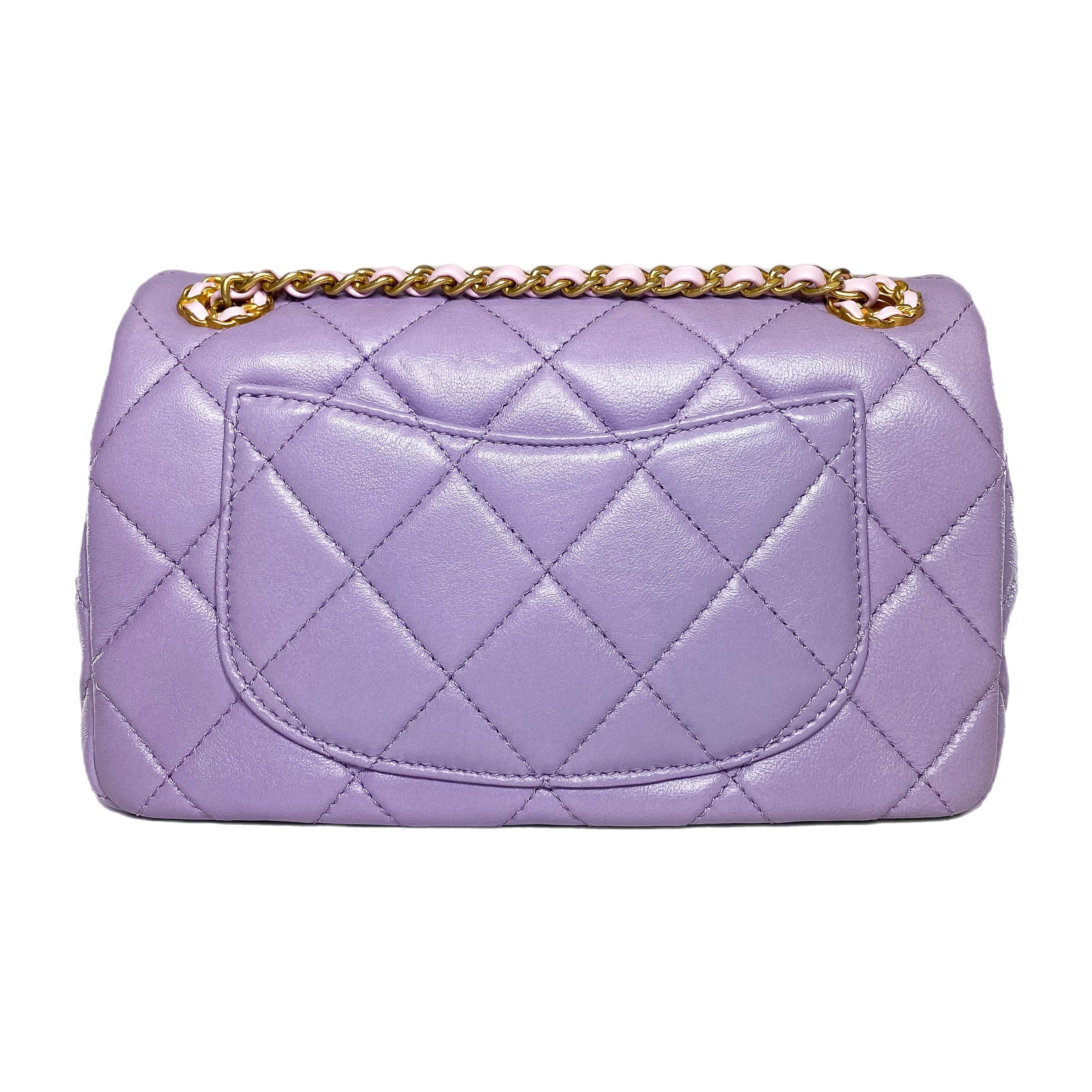 Chanel Lilac Quilted Small Flap Bag