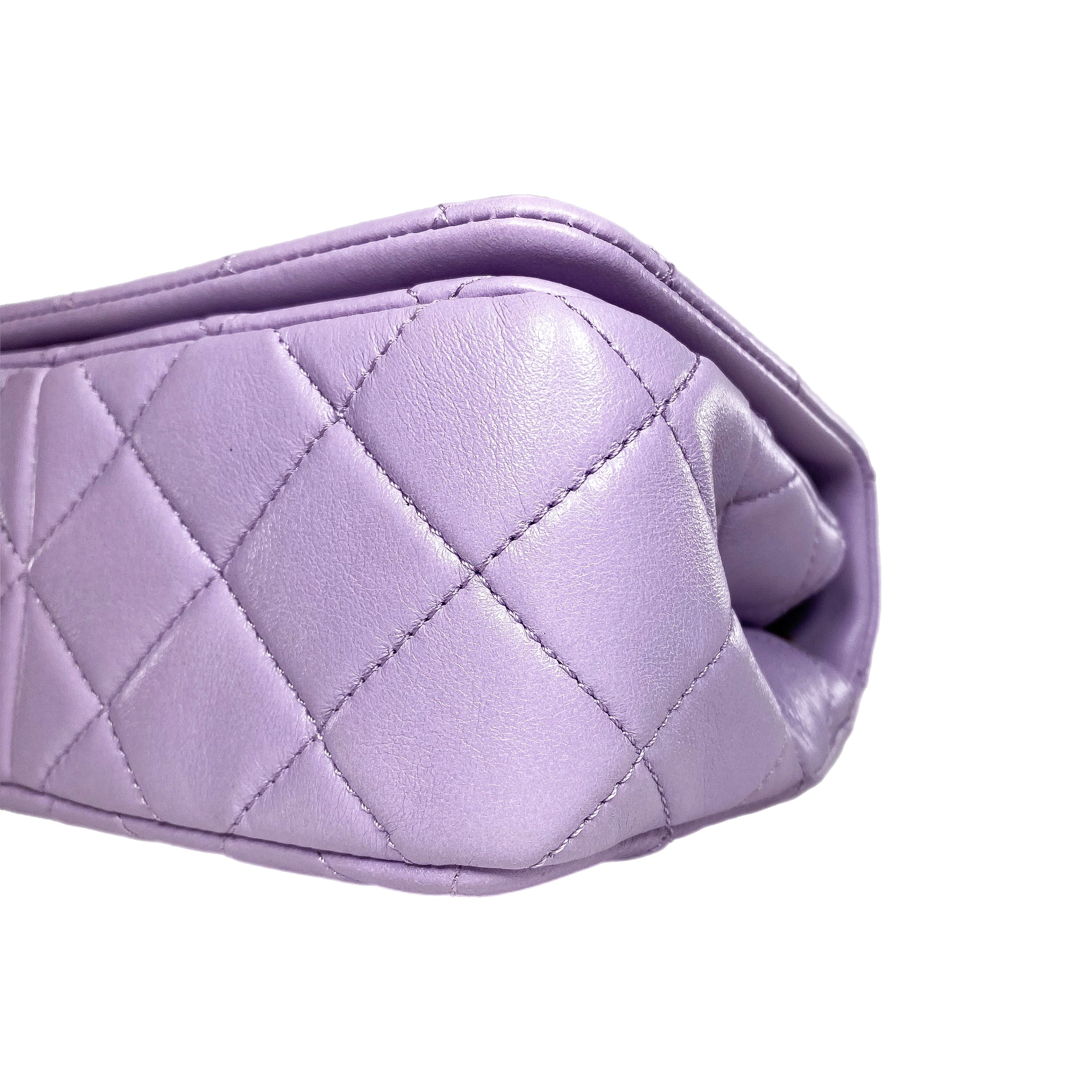 Chanel Lilac Quilted Small Flap Bag