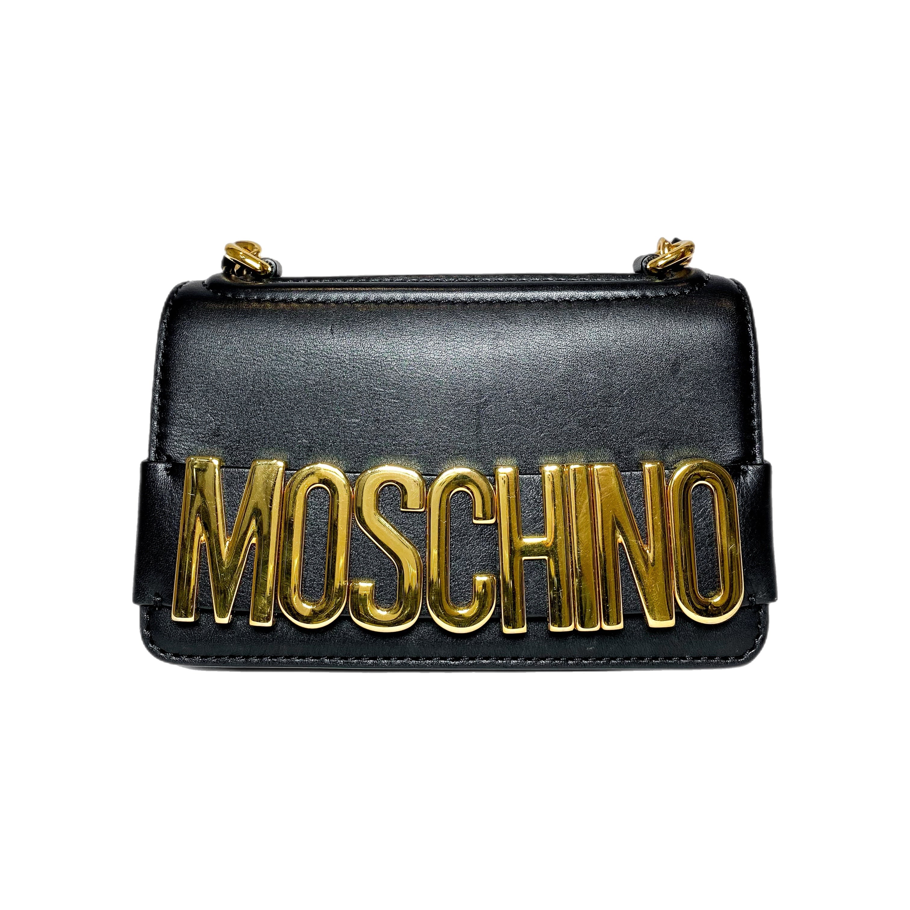 Moschino Black Make Your Mark Shoulder Bag
