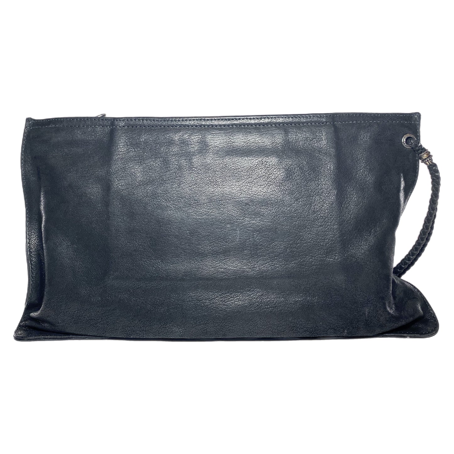 Chrome Hearts Black Large Zip Pouch