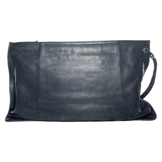 Chrome Hearts Black Large Zip Pouch