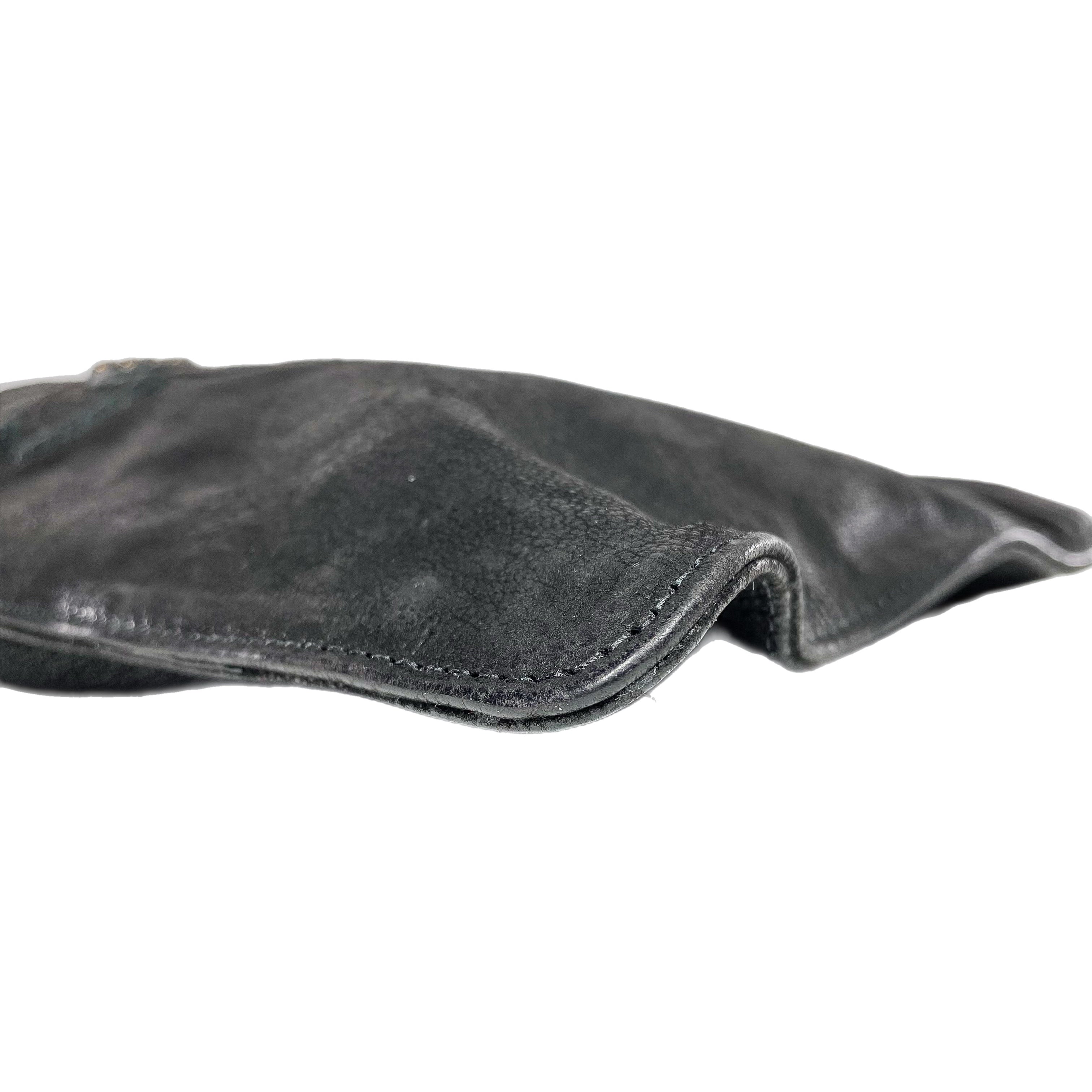 Chrome Hearts Black Large Zip Pouch | Consign of the Times ™