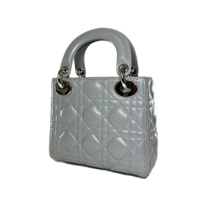 Dior Grey Mini Lady Dior with Crystal Strap