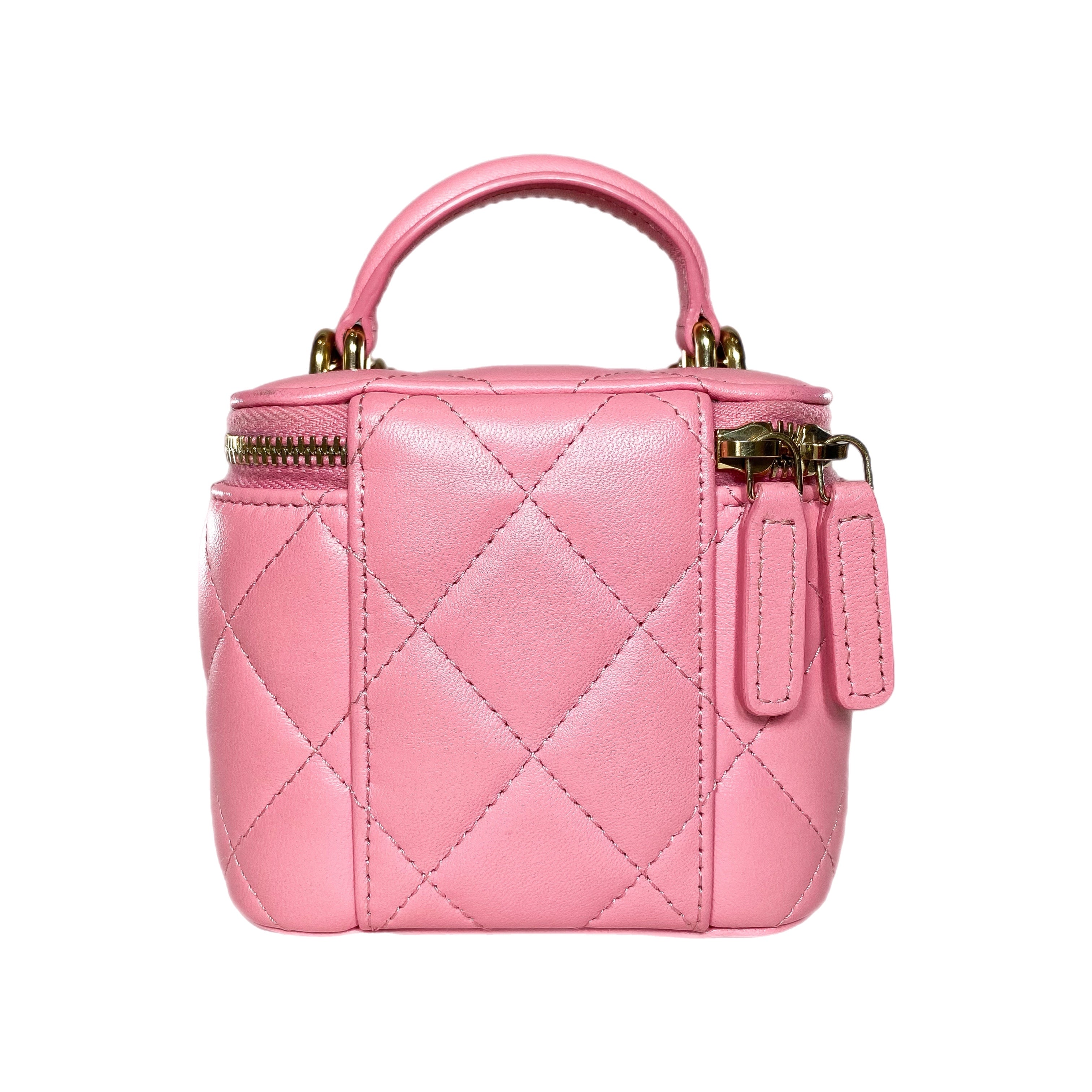 Chanel Pink Quilted Mini Vanity – Consign of the Times ™