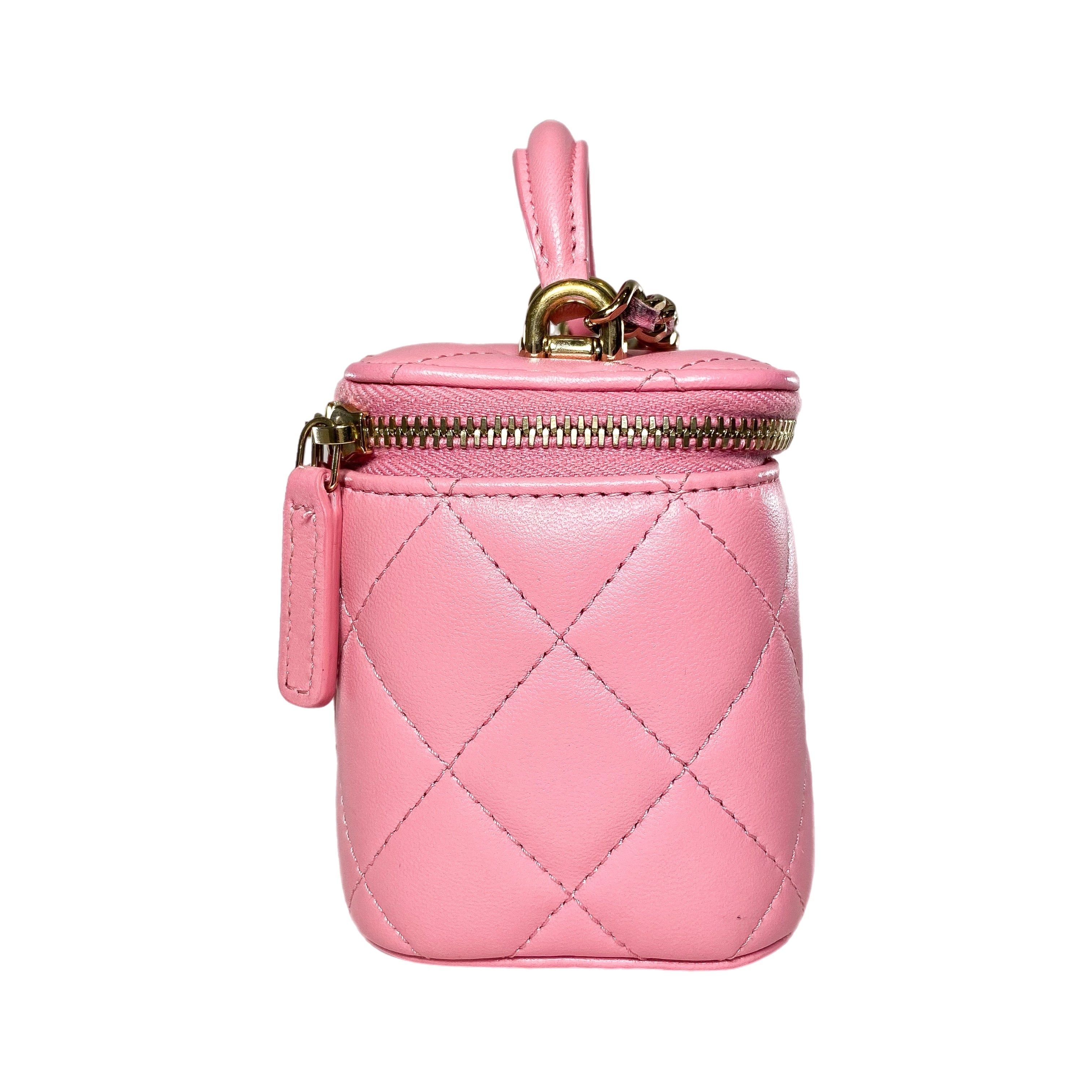 Chanel Pink Quilted Mini Vanity – Consign of the Times ™