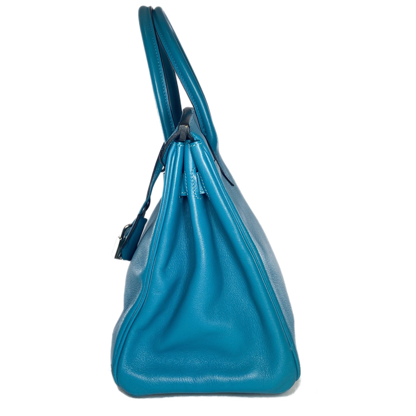 Hermes Birkin 30 Turquoise Swift Palladium Hardware