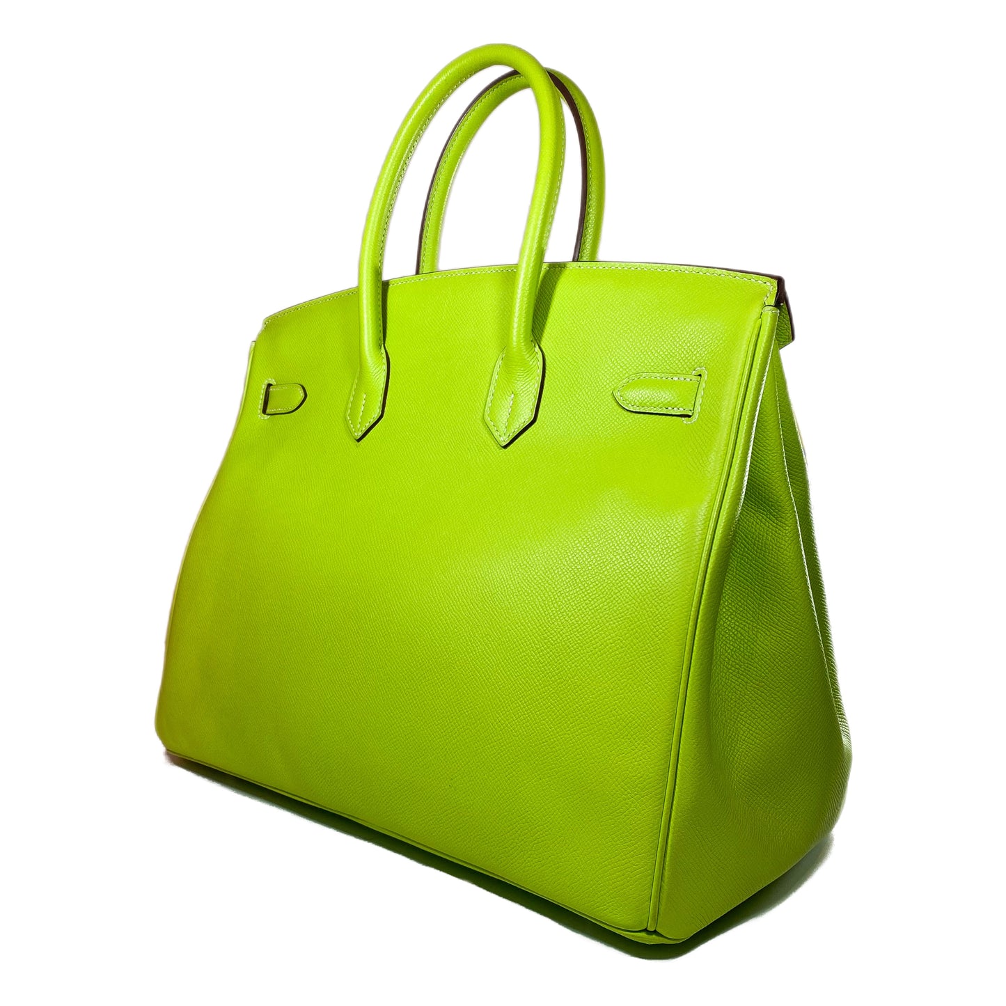 Hermes Birkin 35 Kiwi Lichen Epsom Palladium Hardware