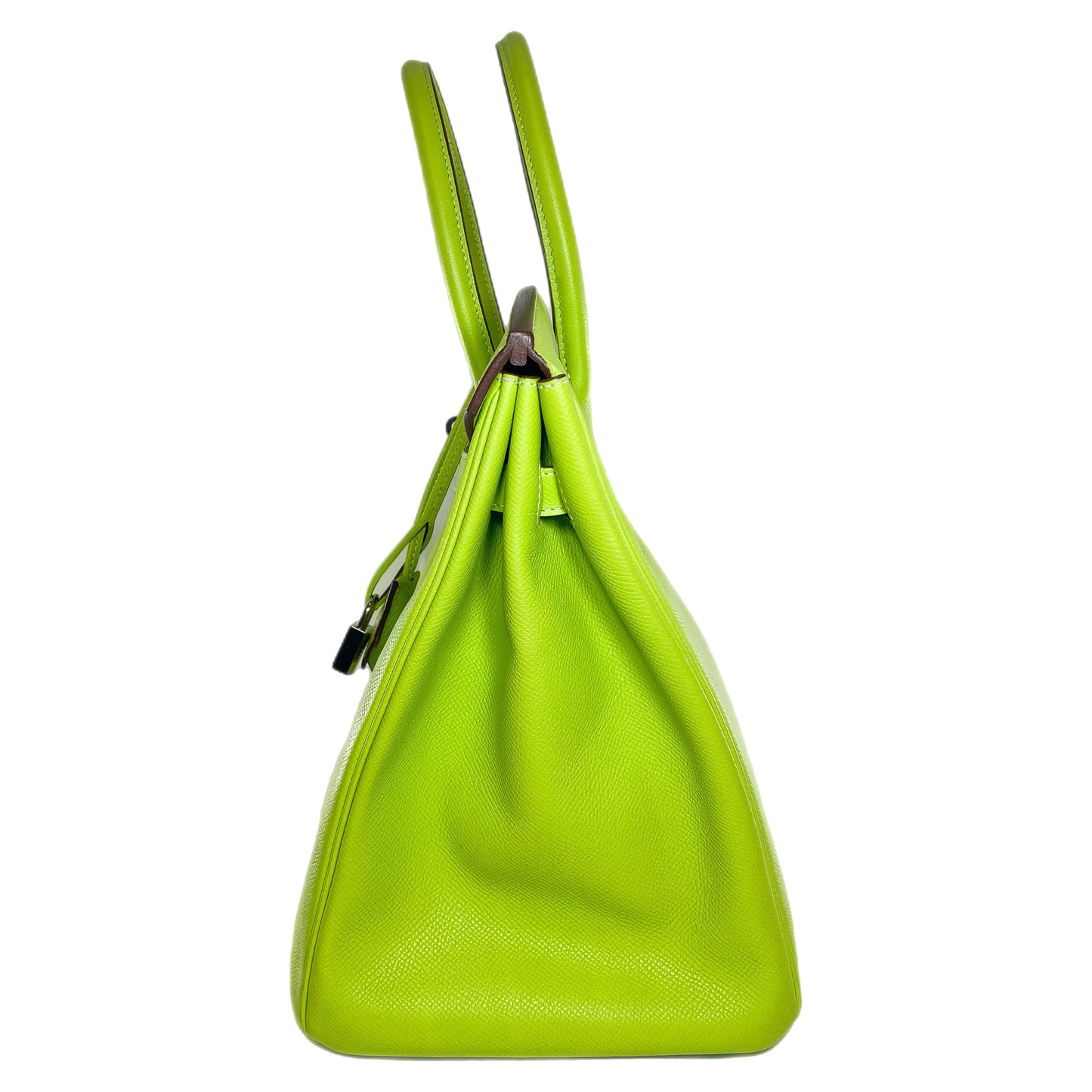 Hermes Birkin 35 Kiwi Lichen Epsom Palladium Hardware