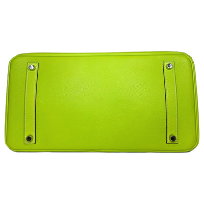 Hermes Birkin 35 Kiwi Lichen Epsom Palladium Hardware