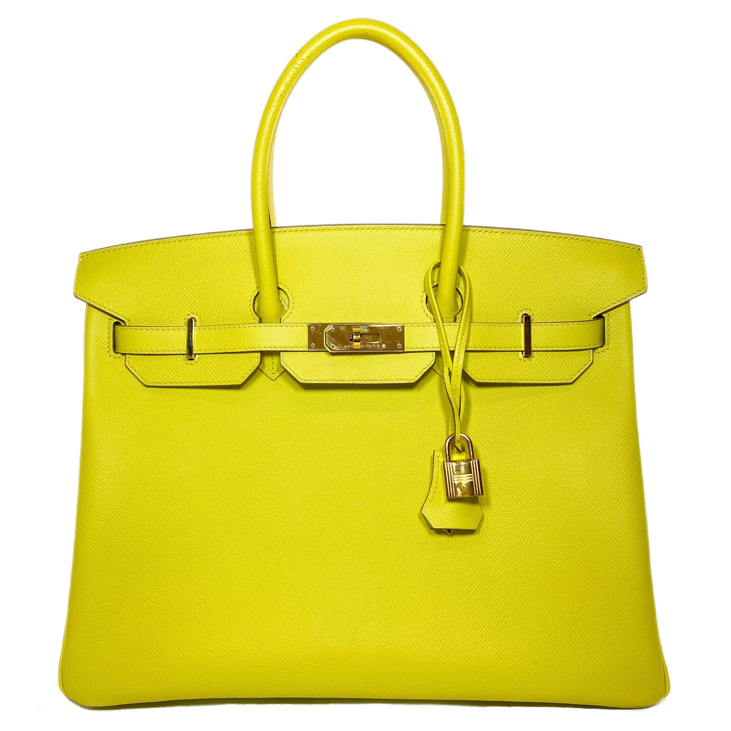 Hermes Birkin 35 Lime Epsom Gold Hardware