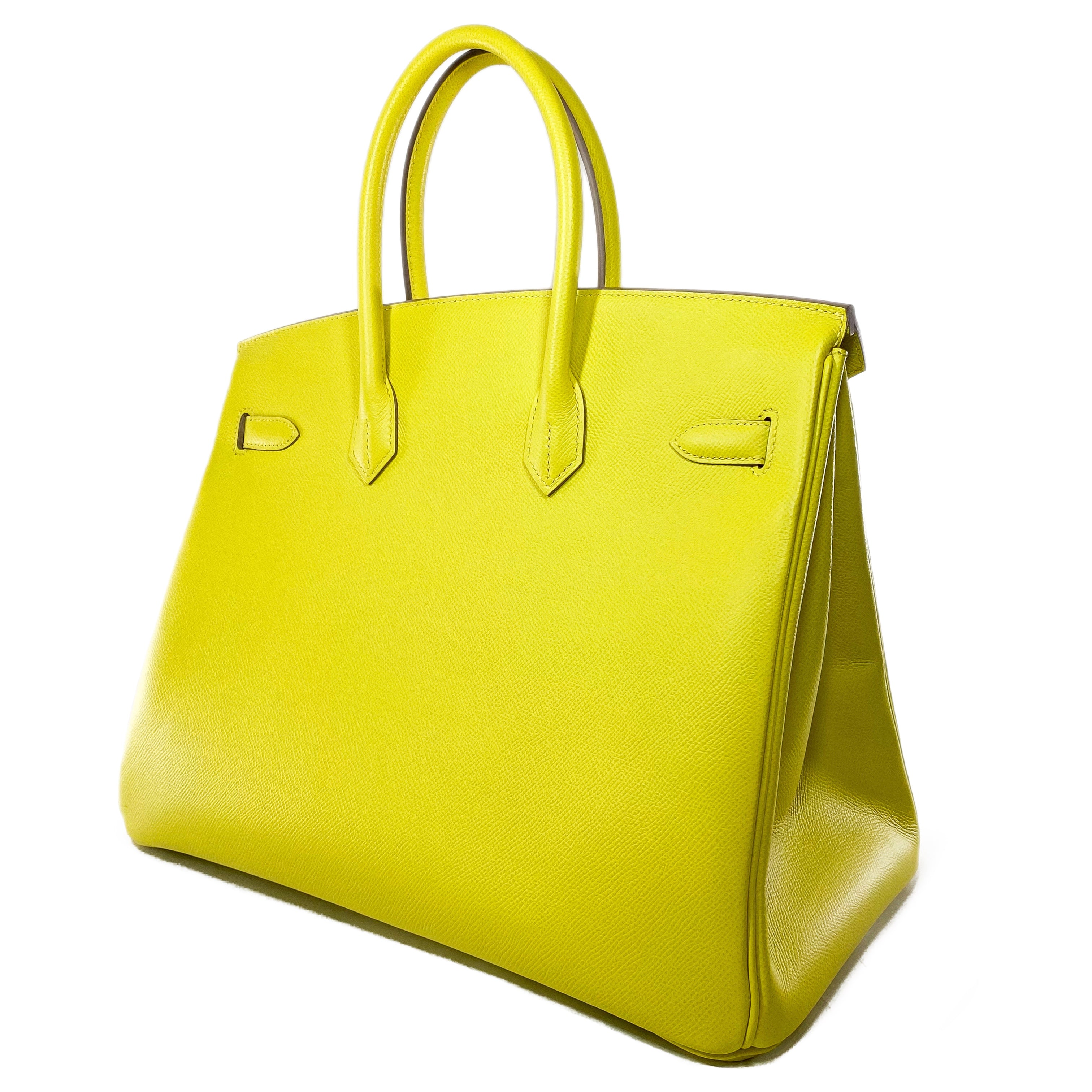 Hermes Birkin 35 Lime Epsom Gold Hardware