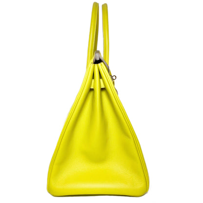 Hermes Birkin 35 Lime Epsom Gold Hardware