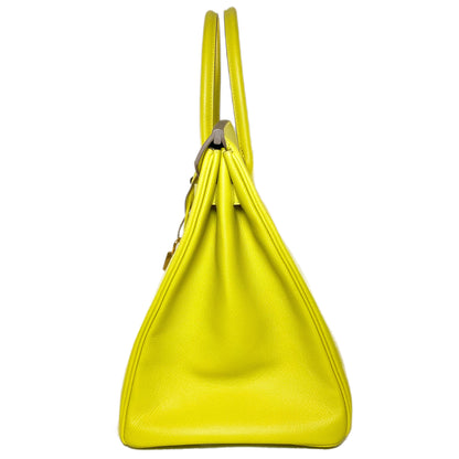 Hermes Birkin 35 Lime Epsom Gold Hardware