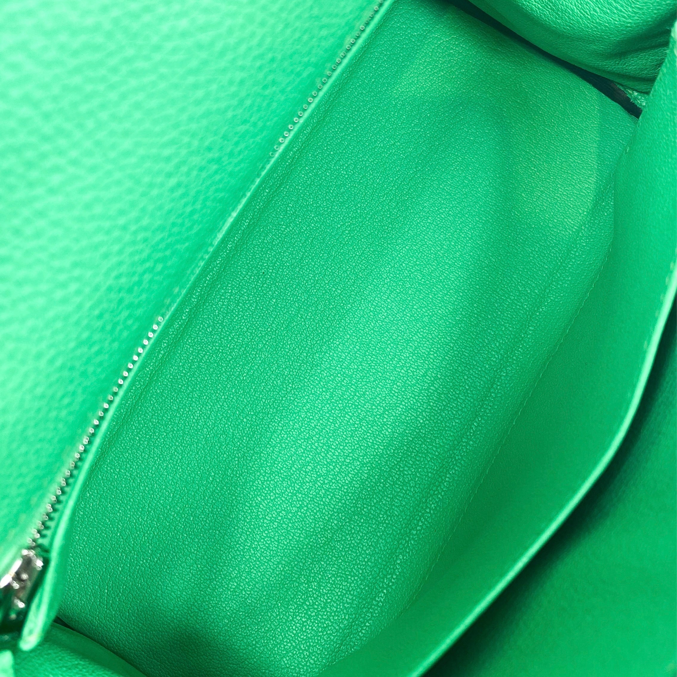 Hermes Kelly 25 Vert Comics Togo Palladium Hardware