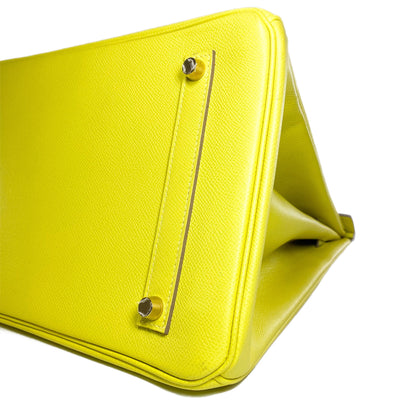 Hermes Birkin 35 Lime Epsom Gold Hardware