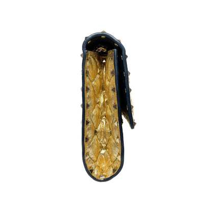 Valentino Nappa Rockstud Spike Wallet on Chain